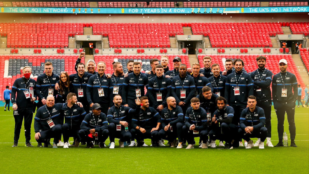 Binfield FC at Wembley for the FA Vase Final. Photo: Neil Graham.