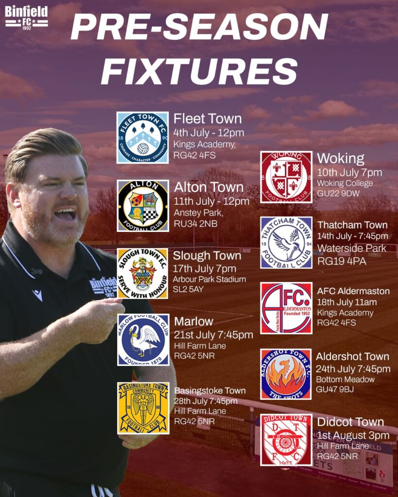 Pre Season Fixtures